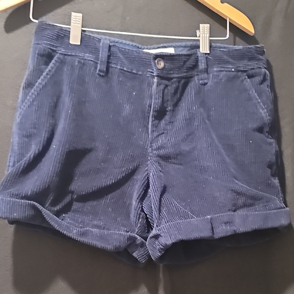 Old Navy Women's Dark Blue Corduroy Shorts